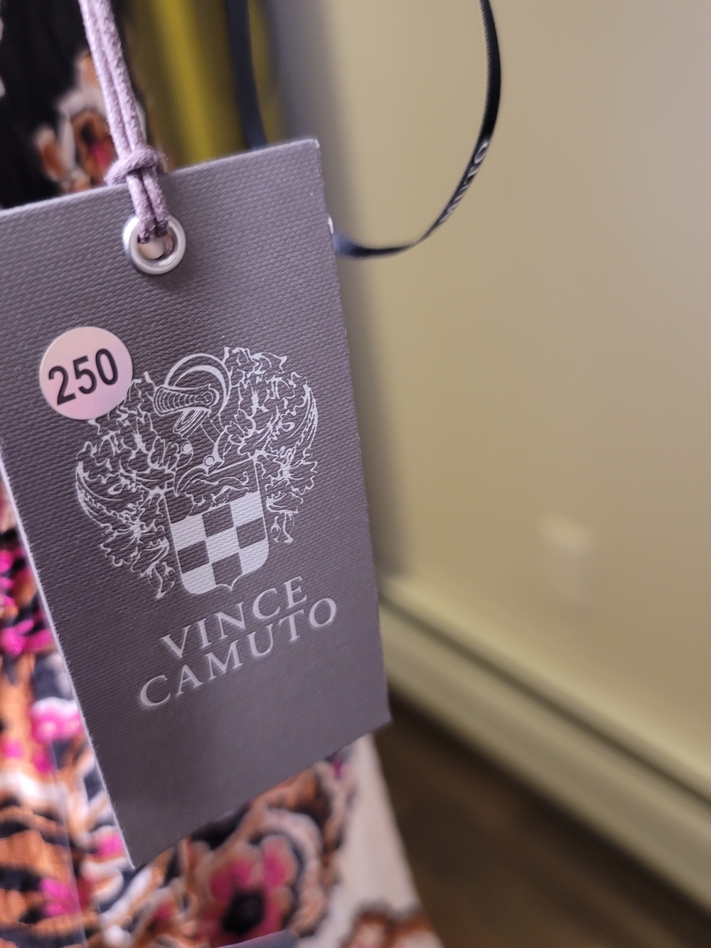 NWT VINCE CAMUTO Square Neck Paisley Print Ruffle Strap Smocked Women's Size XL - Picture 6 of 12